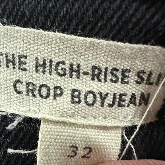 Madewell The High-Rise Slim Boyjean in Lunar Wash Black Size 32 - Picture 6 of 7